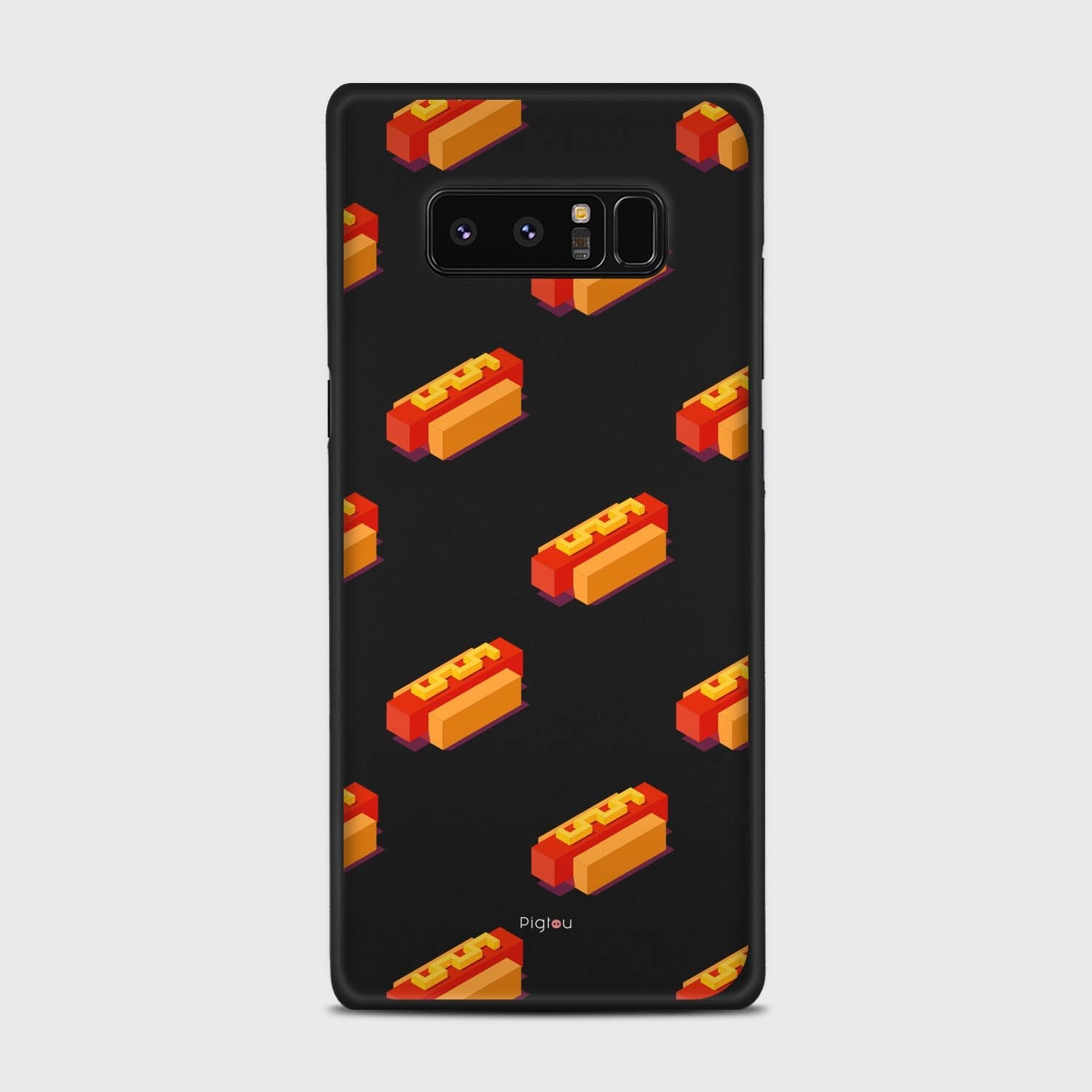HOT DOGS Samsung Galaxy Note 8 case - thin fit matte black (D117)