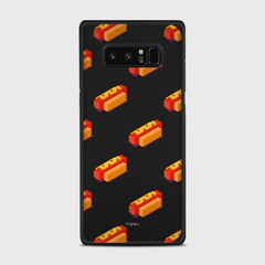 HOT DOGS Samsung Galaxy Note 8 case - thin fit matte black (D117)