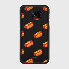 HOT DOGS Samsung Galaxy S7 case - thin fit matte black (D117)
