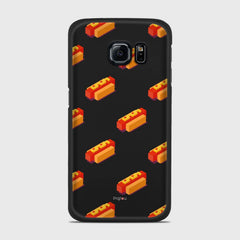 HOT DOGS Samsung Galaxy S6 Edge case - thin fit matte black (D117)