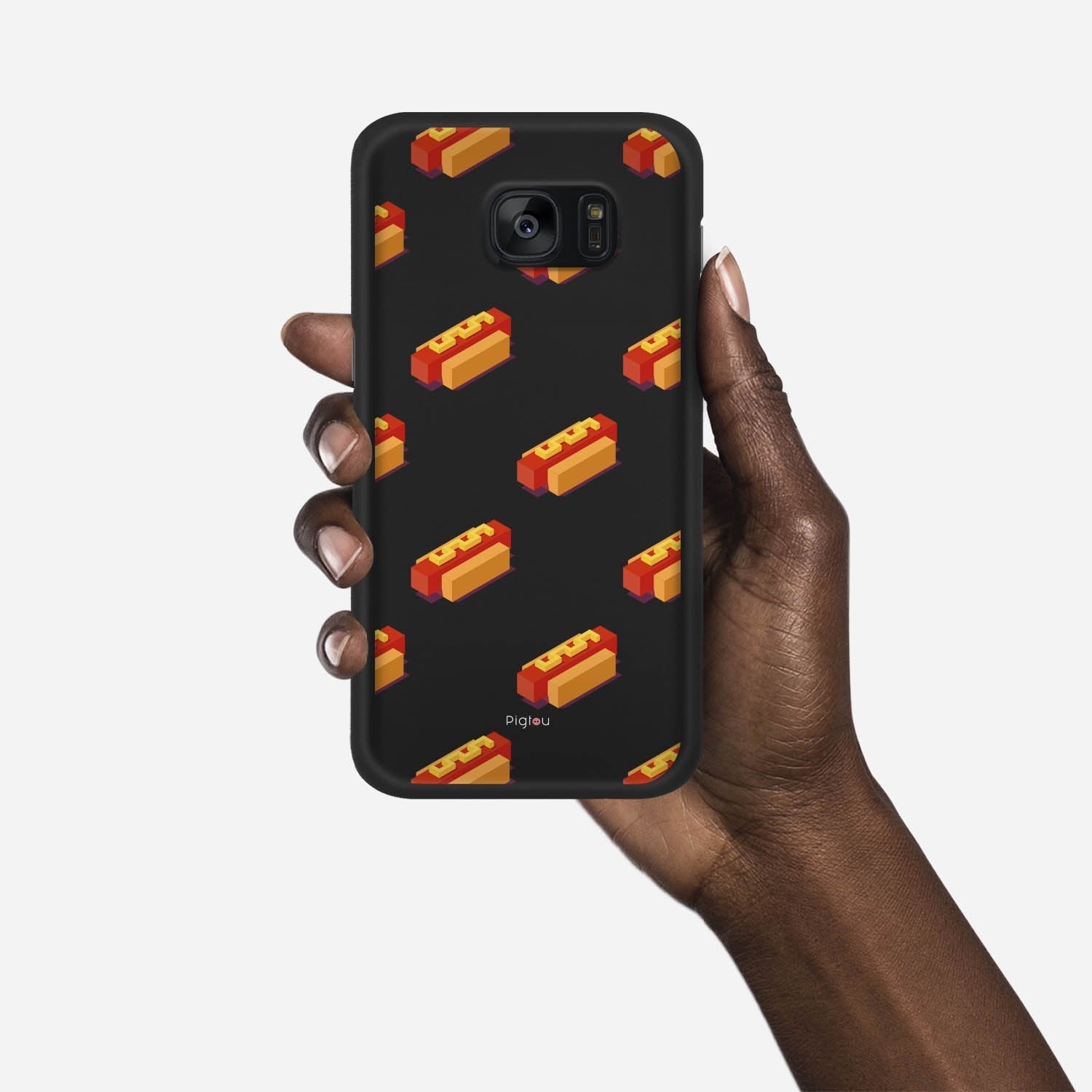 HOT DOGS Samsung Galaxy S7 case - thin fit matte black (D117)
