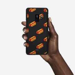 HOT DOGS Samsung Galaxy S9 case - thin fit matte black (D117)