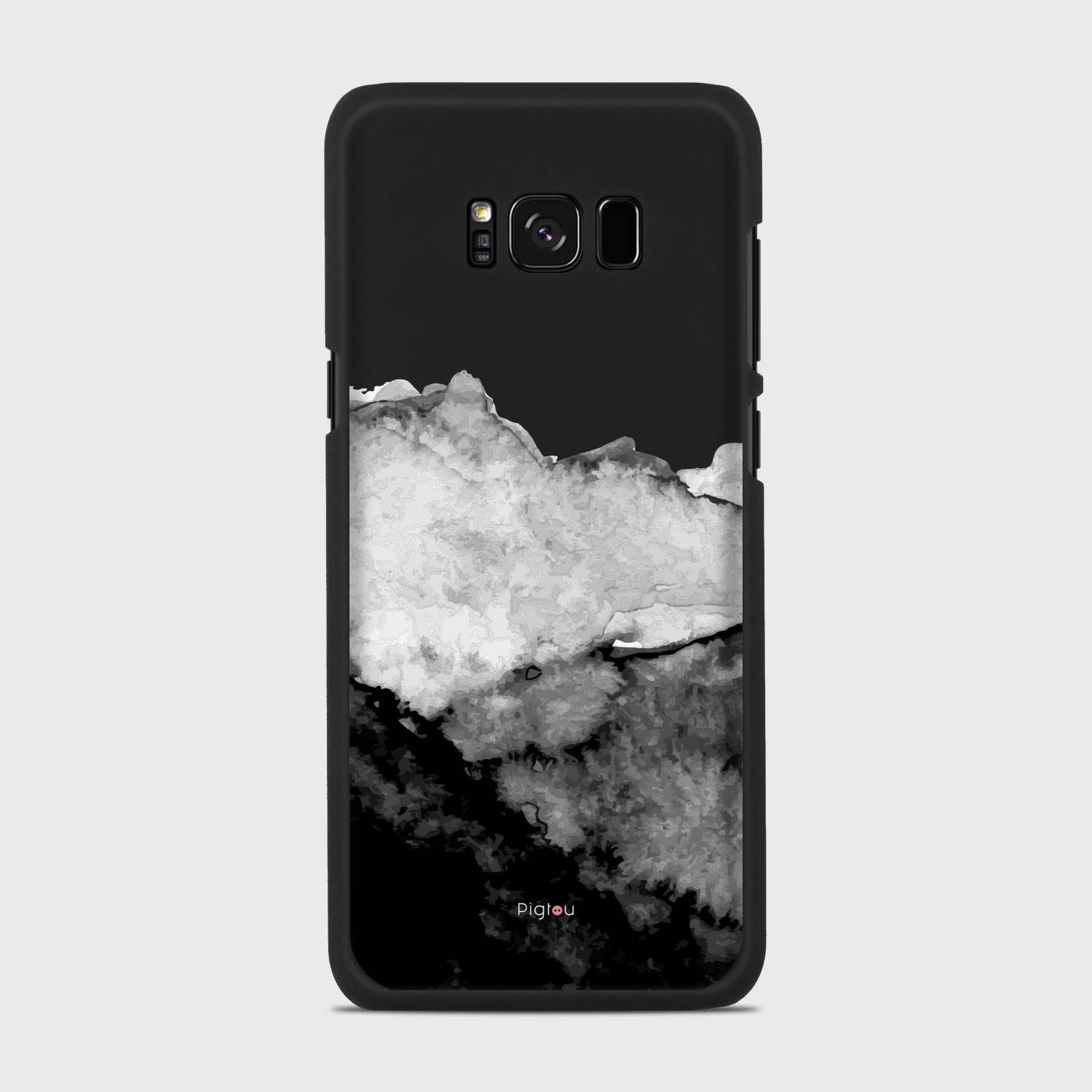 MOUNTAINS Samsung Galaxy S8 case - thin fit matte black (D118)