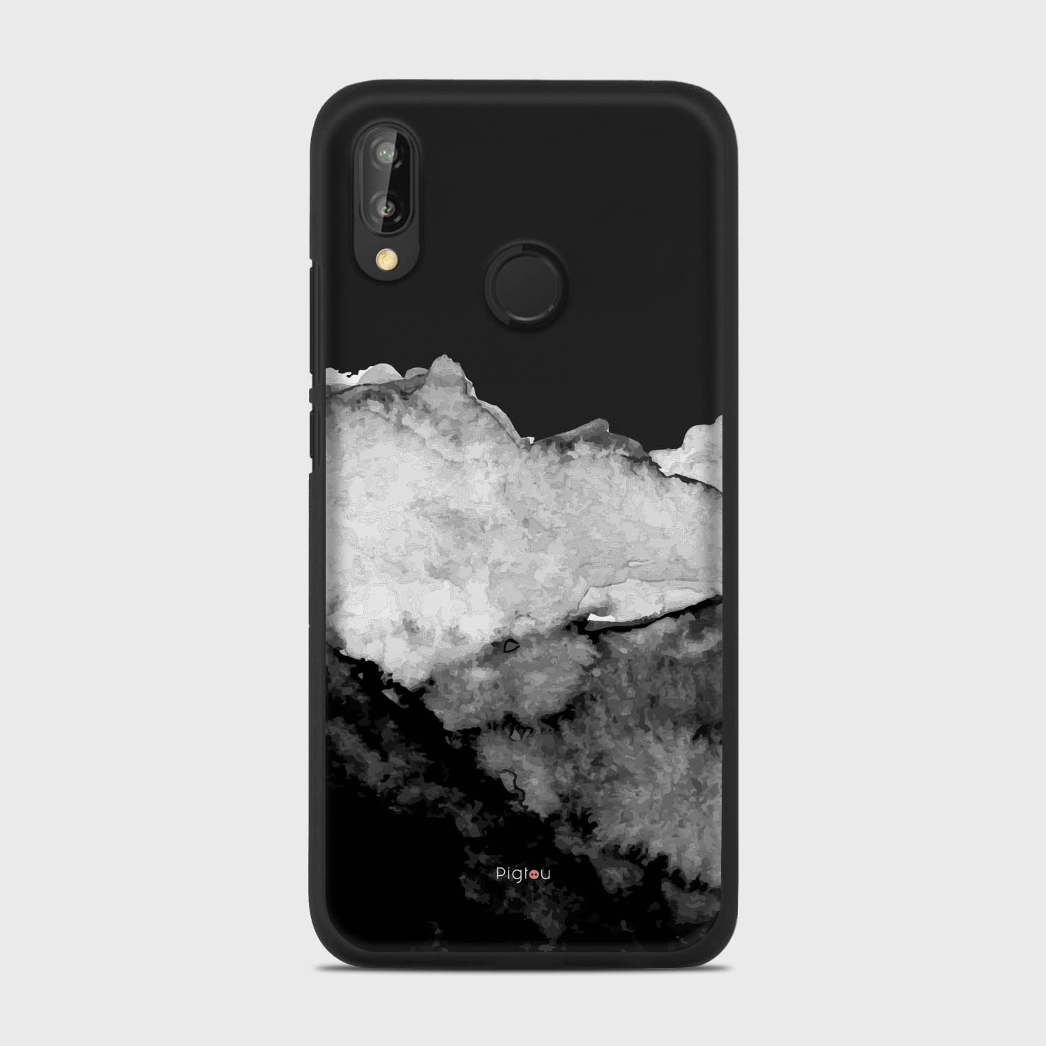 MOUNTAINS Huawei P20 Lite case - thin fit matte black (D118)