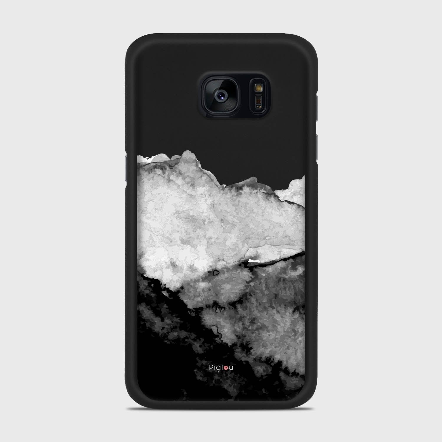 MOUNTAINS Samsung Galaxy S7 case - thin fit matte black (D118)