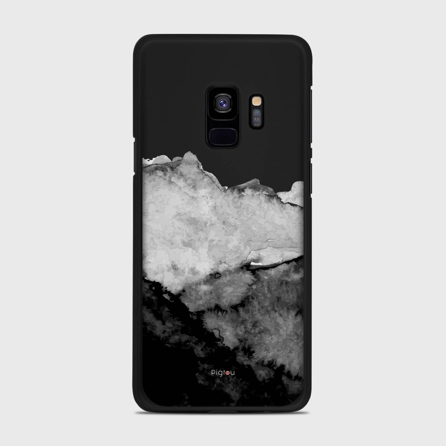 MOUNTAINS Samsung Galaxy S9 case - thin fit matte black (D118)