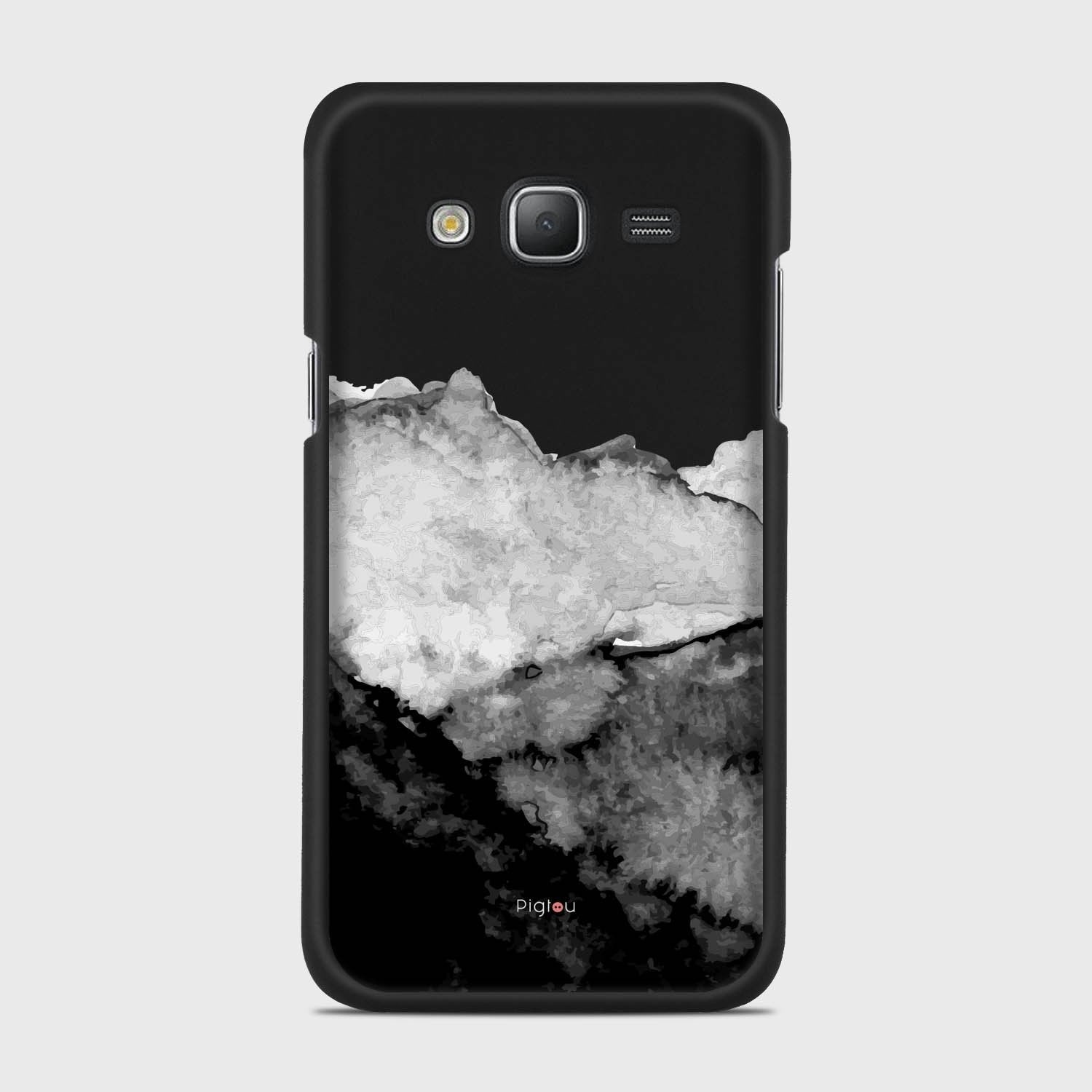 MOUNTAINS Samsung Galaxy J5 (2015) case - thin fit matte black (D118)