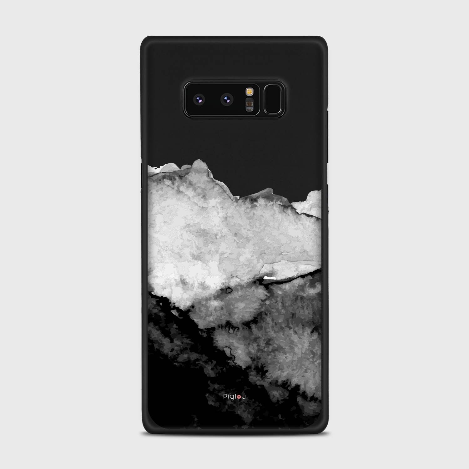 MOUNTAINS Samsung Galaxy Note 8 case - thin fit matte black (D118)