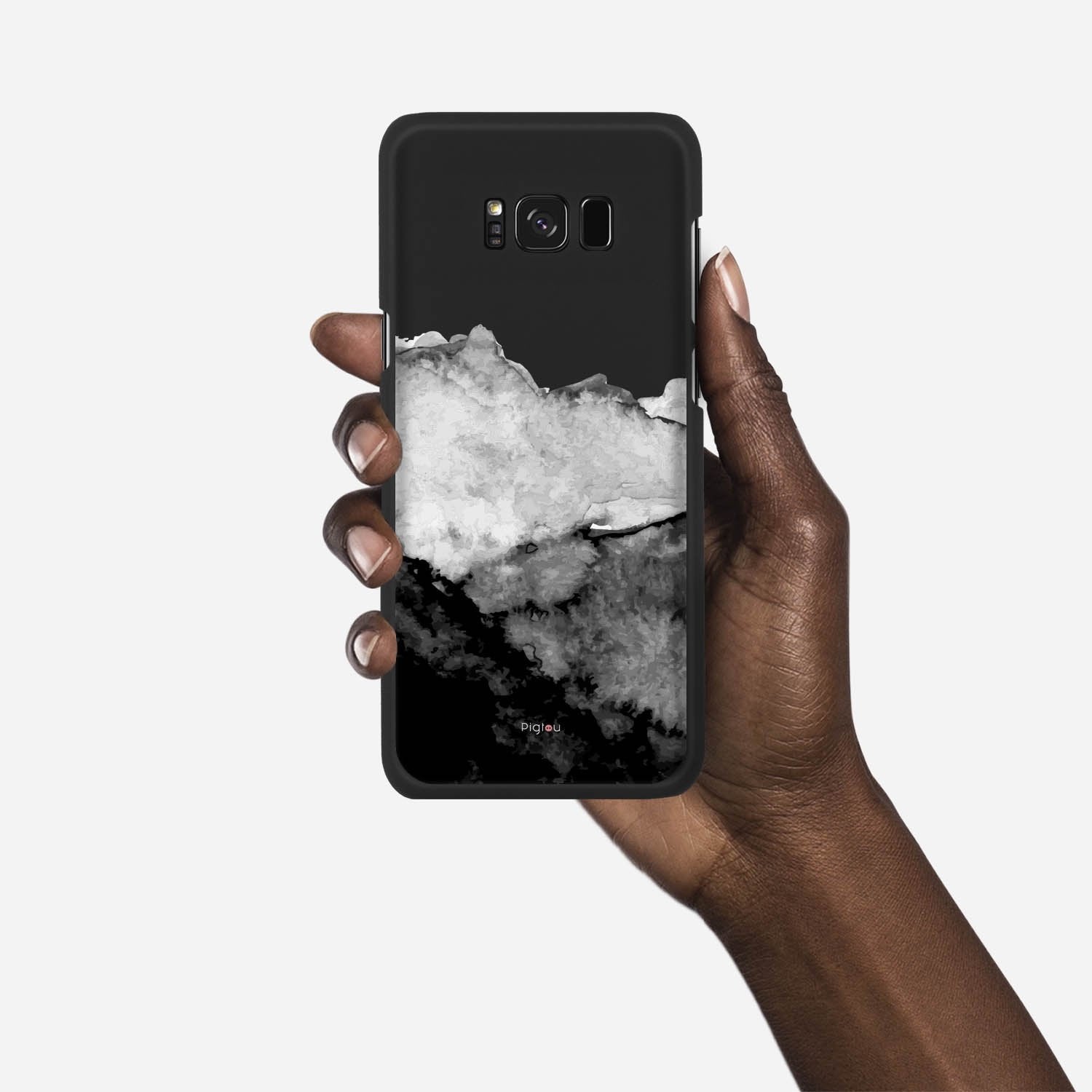 MOUNTAINS Samsung Galaxy S8 Plus case - thin fit matte black (D118)