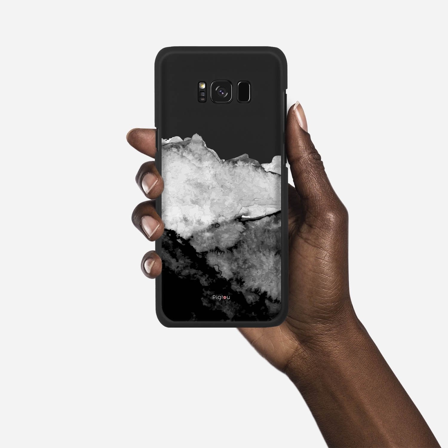 MOUNTAINS Samsung Galaxy S8 case - thin fit matte black (D118)