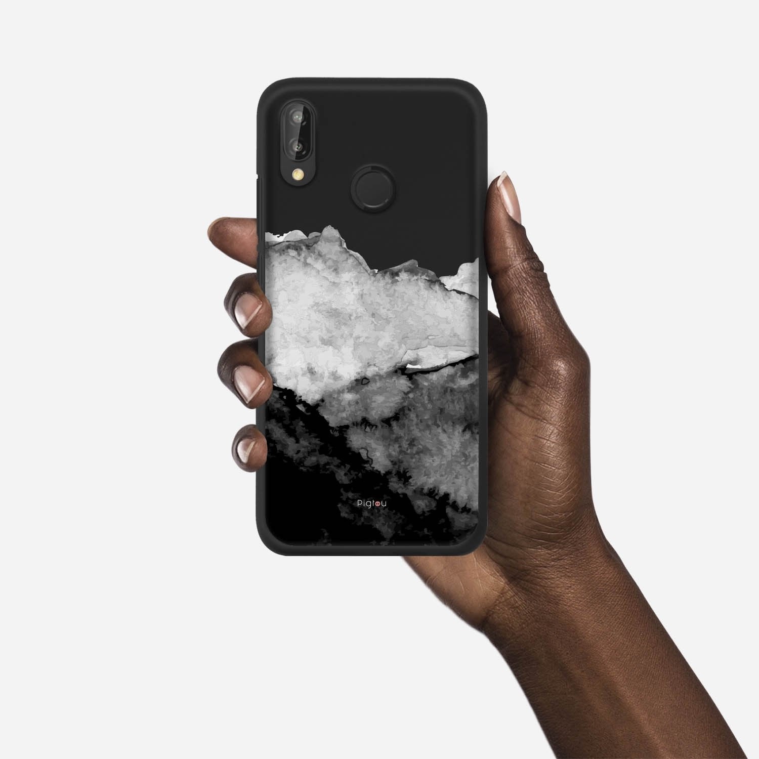 MOUNTAINS Huawei P20 Lite case - thin fit matte black (D118)
