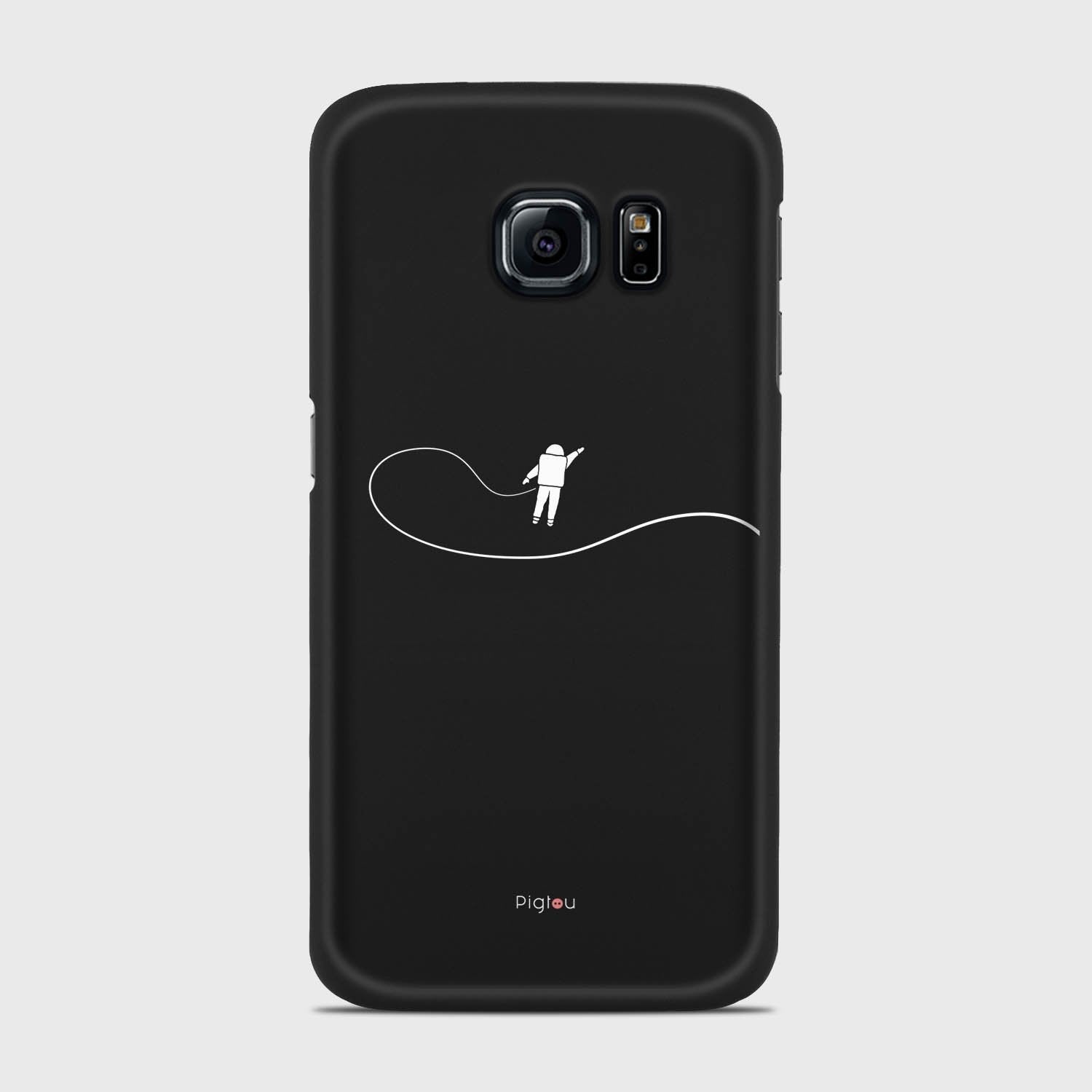 GRAVITY Samsung Galaxy S6 Edge case - thin fit matte black (D119)