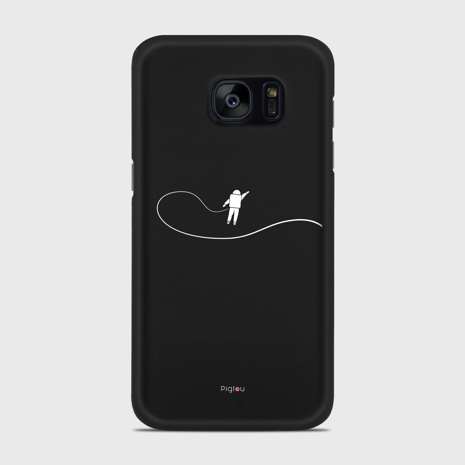 GRAVITY Samsung Galaxy S7 Edge case - thin fit matte black (D119)