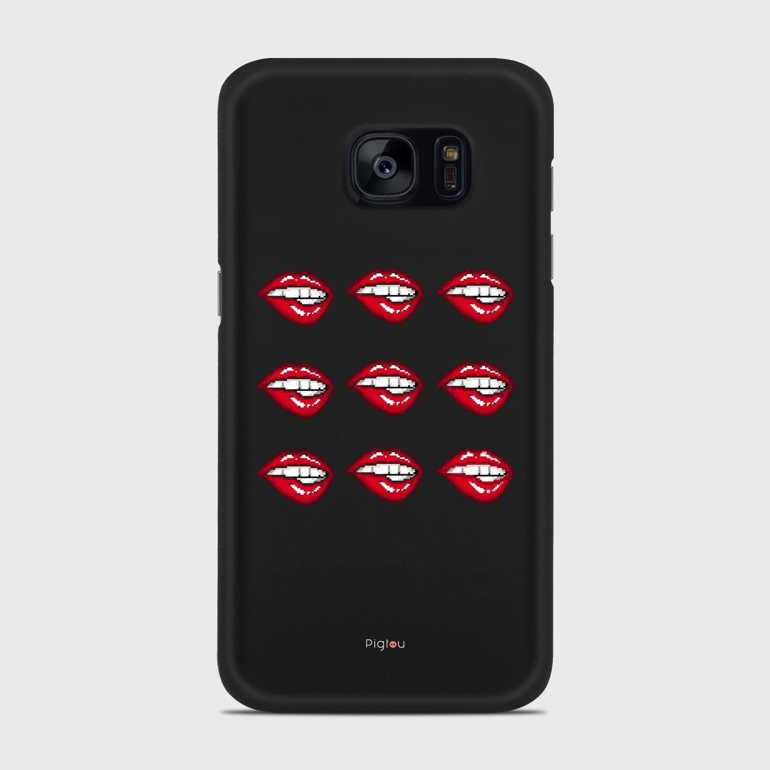 POP ART Samsung Galaxy S7 Edge case - thin fit matte black (D121)