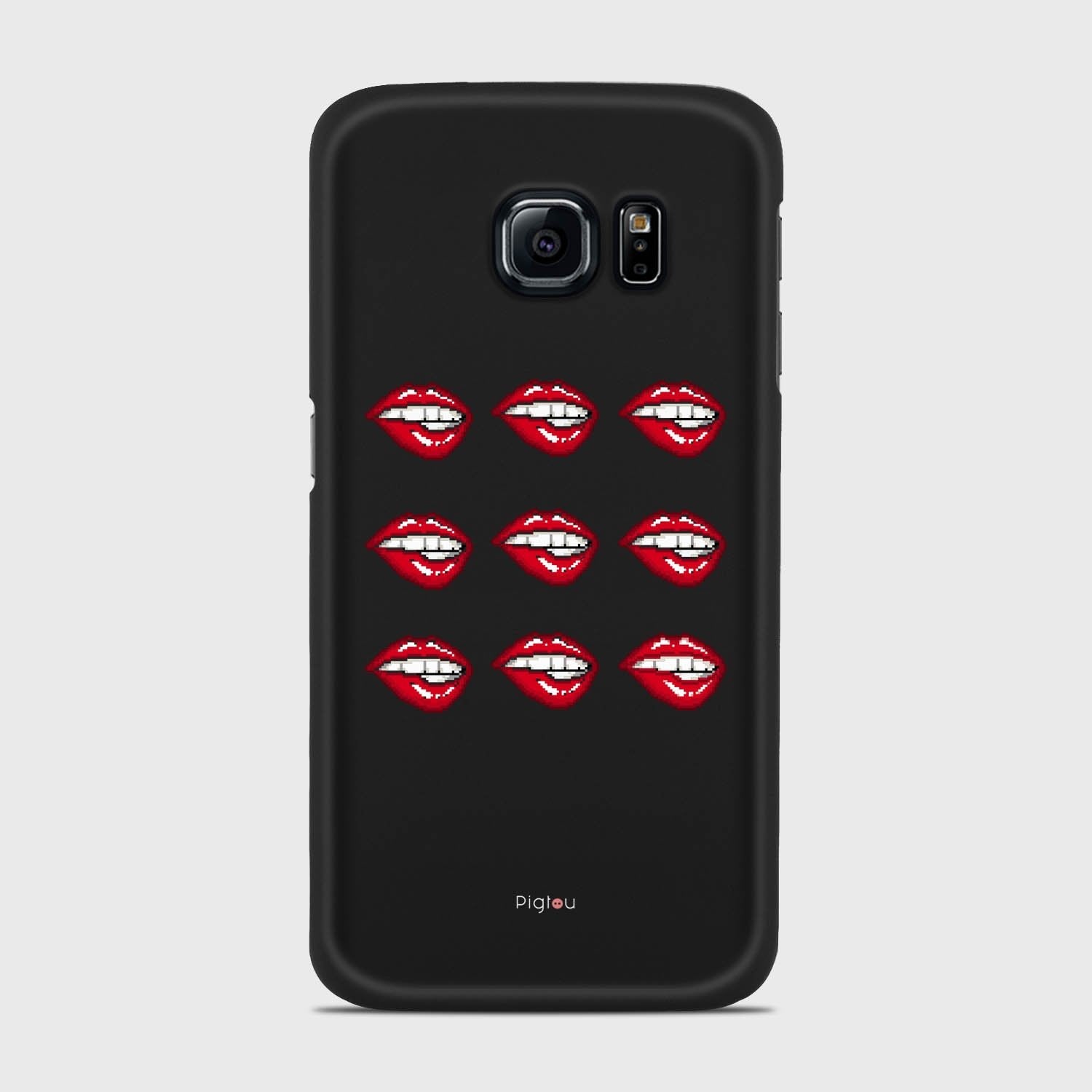 POP ART Samsung Galaxy S6 Edge case - thin fit matte black (D121)