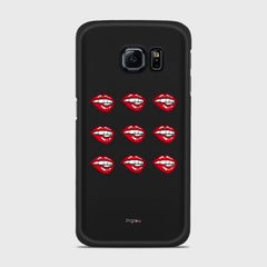 POP ART Samsung Galaxy S6 Edge case - thin fit matte black (D121)
