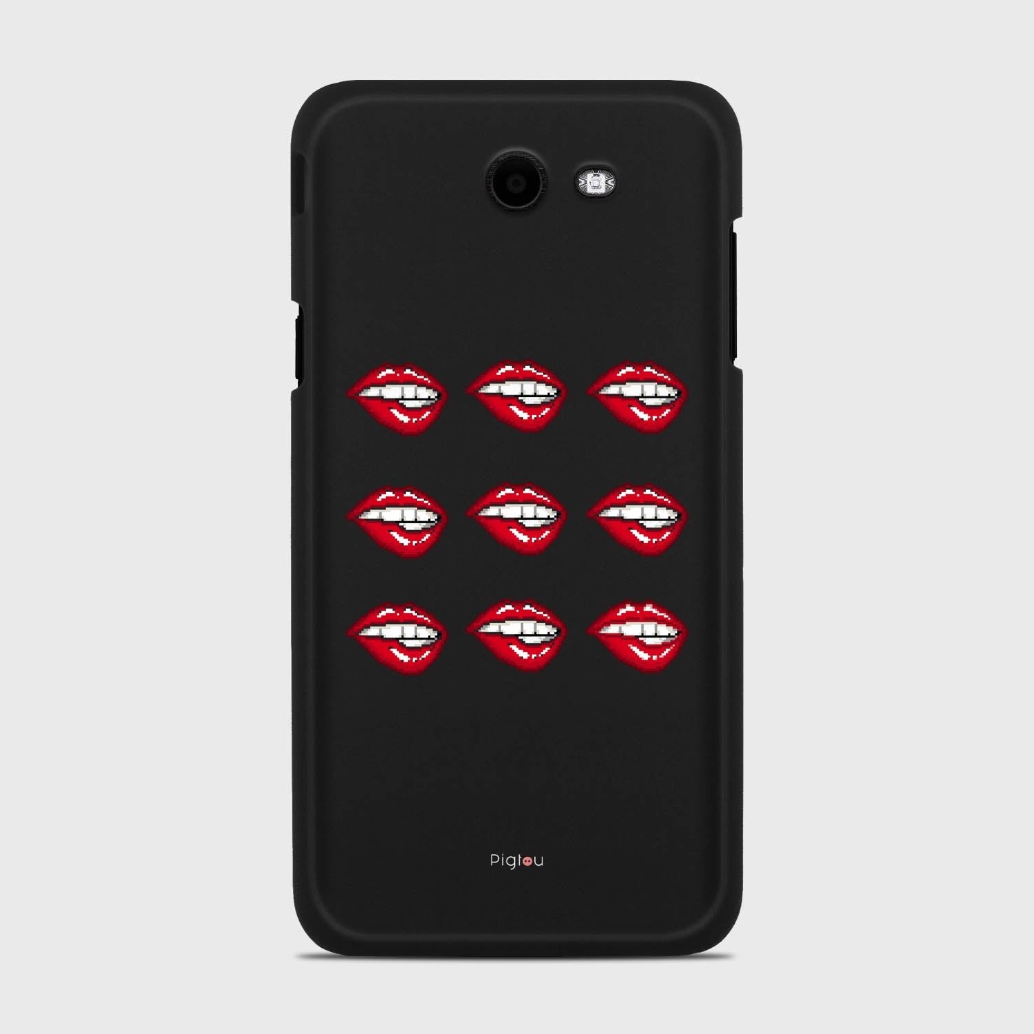POP ART Samsung Galaxy J7 (2017) Verizon case - thin fit matte black (D121)