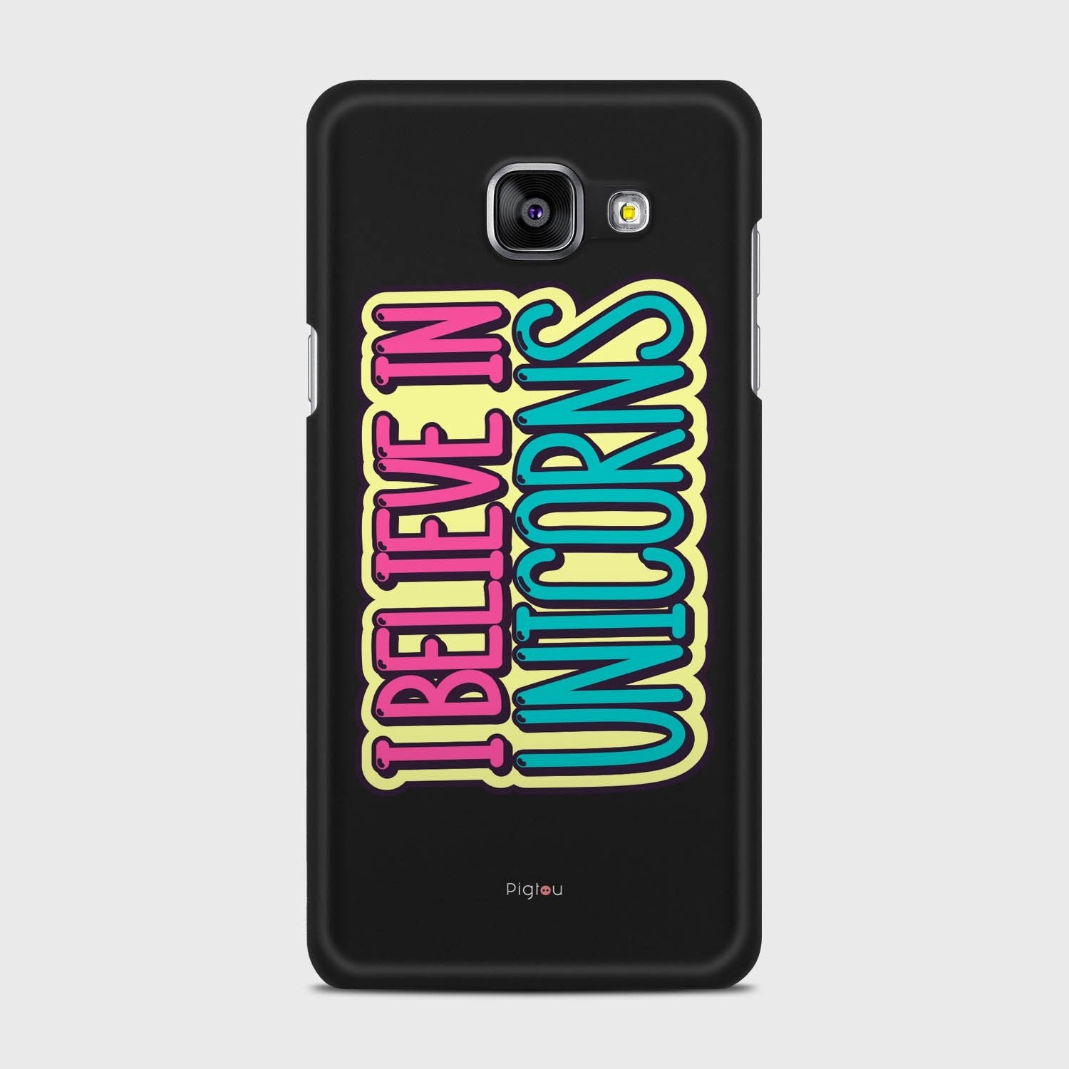 I BELIEVE IN UNICORNS Samsung Galaxy A5 (2016) case - thin fit matte black (D123)