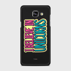 I BELIEVE IN UNICORNS Samsung Galaxy A5 (2016) case - thin fit matte black (D123)
