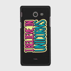 I BELIEVE IN UNICORNS Samsung Galaxy J5 (2017) Verizon case - thin fit matte black (D123)