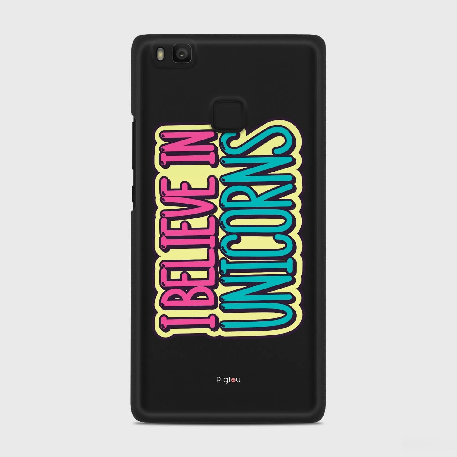 I BELIEVE IN UNICORNS Huawei P9 Lite case - thin fit matte black (D123)