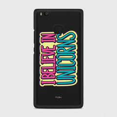 I BELIEVE IN UNICORNS Huawei P9 Lite case - thin fit matte black (D123)