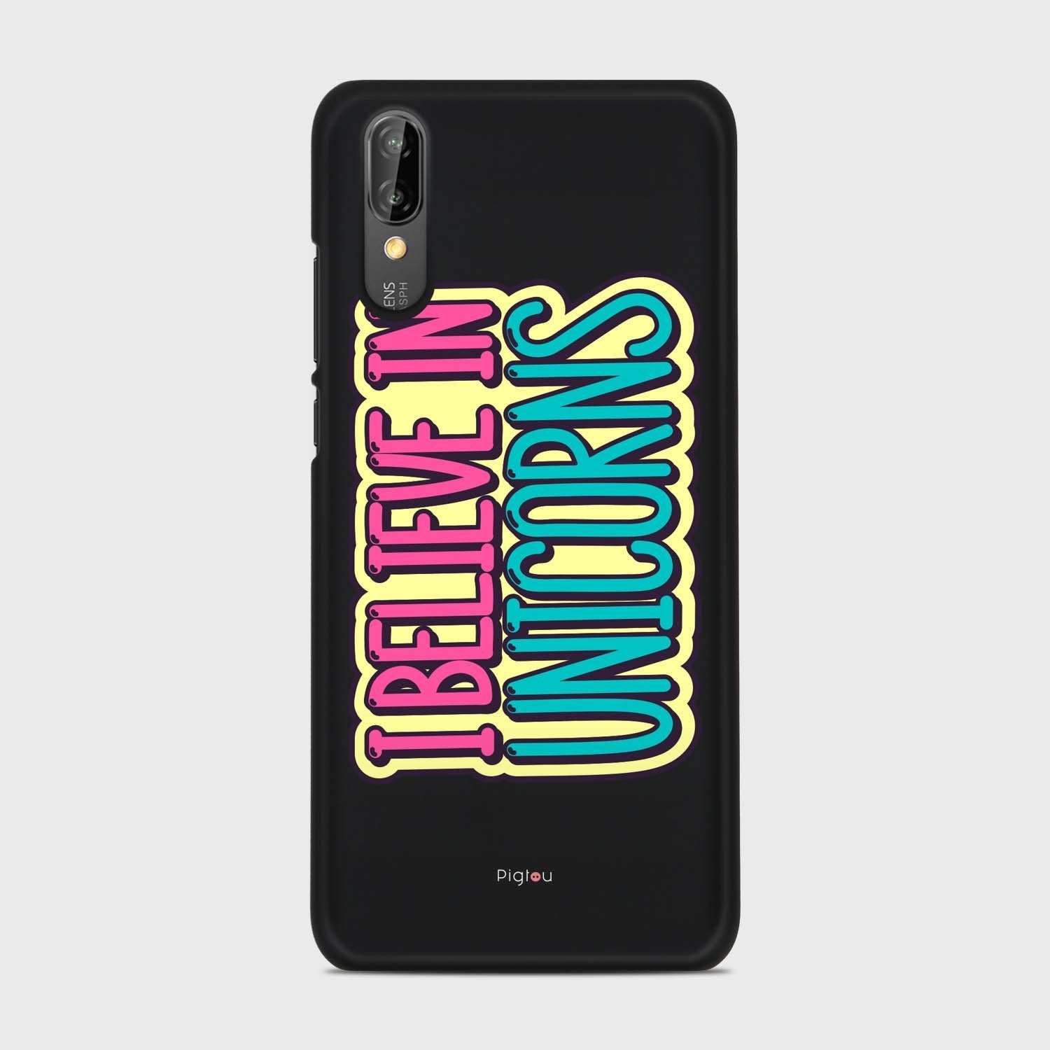 I BELIEVE IN UNICORNS Huawei P20 case - thin fit matte black (D123)
