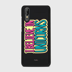 I BELIEVE IN UNICORNS Huawei P20 case - thin fit matte black (D123)