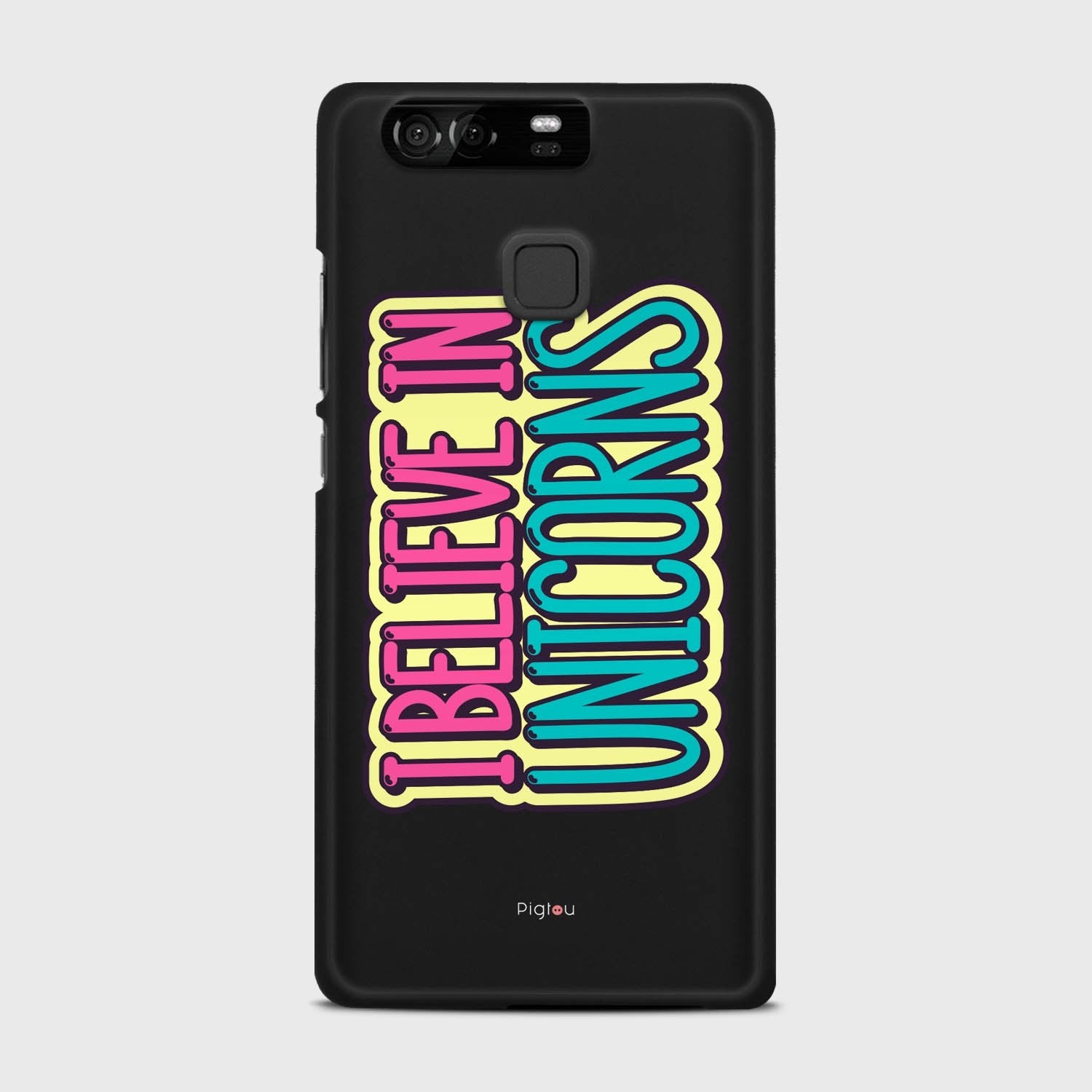 I BELIEVE IN UNICORNS Huawei P9 case - thin fit matte black (D123)