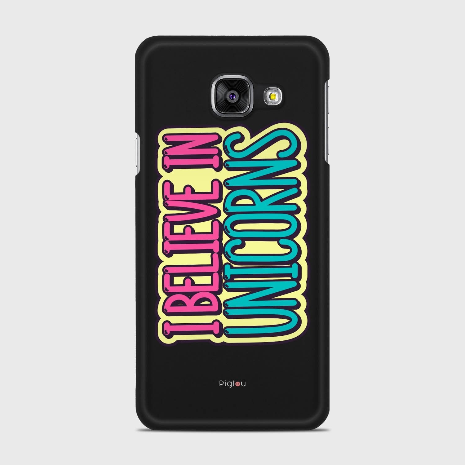 I BELIEVE IN UNICORNS Samsung Galaxy A3 (2016) case - thin fit matte black (D123)