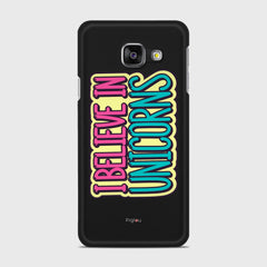 I BELIEVE IN UNICORNS Samsung Galaxy A3 (2016) case - thin fit matte black (D123)