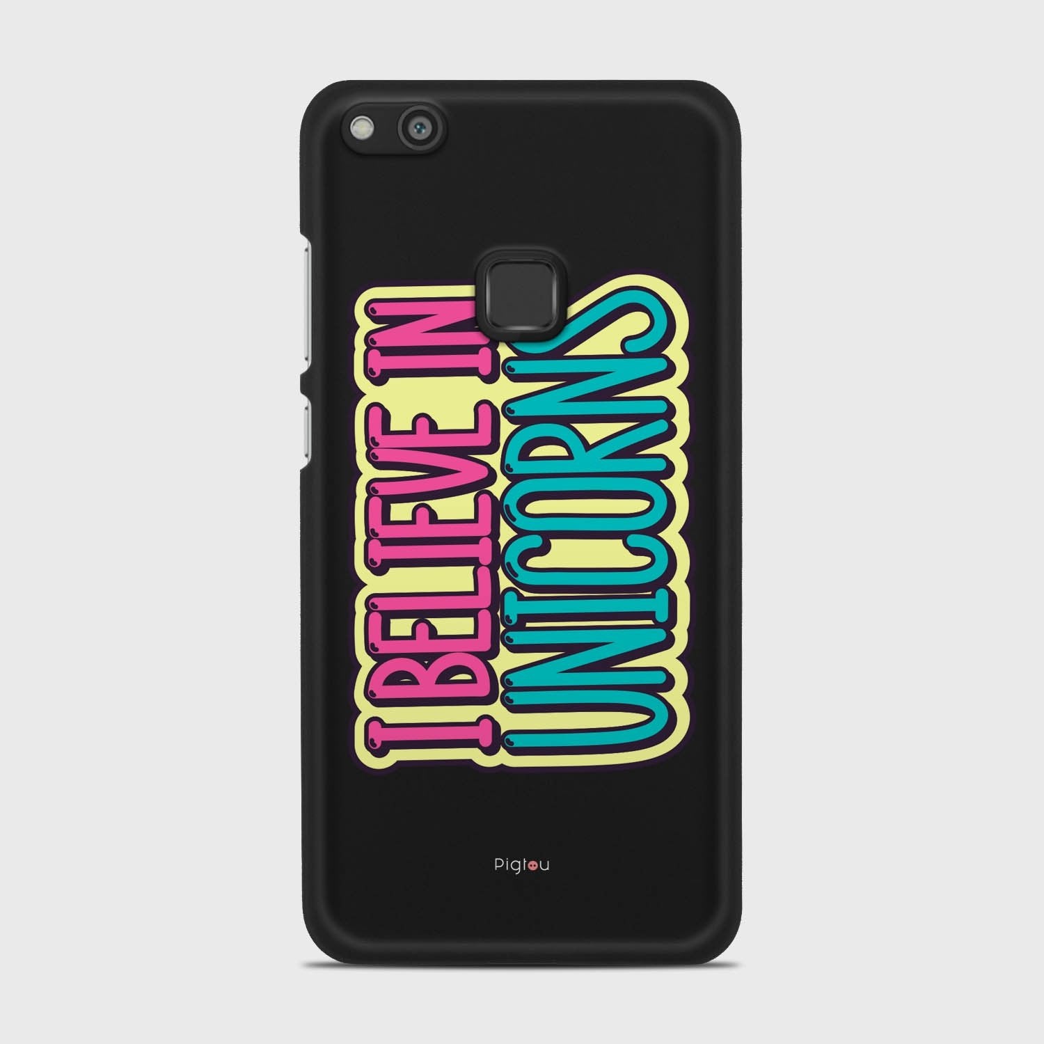 I BELIEVE IN UNICORNS Huawei P10 Lite case - thin fit matte black (D123)