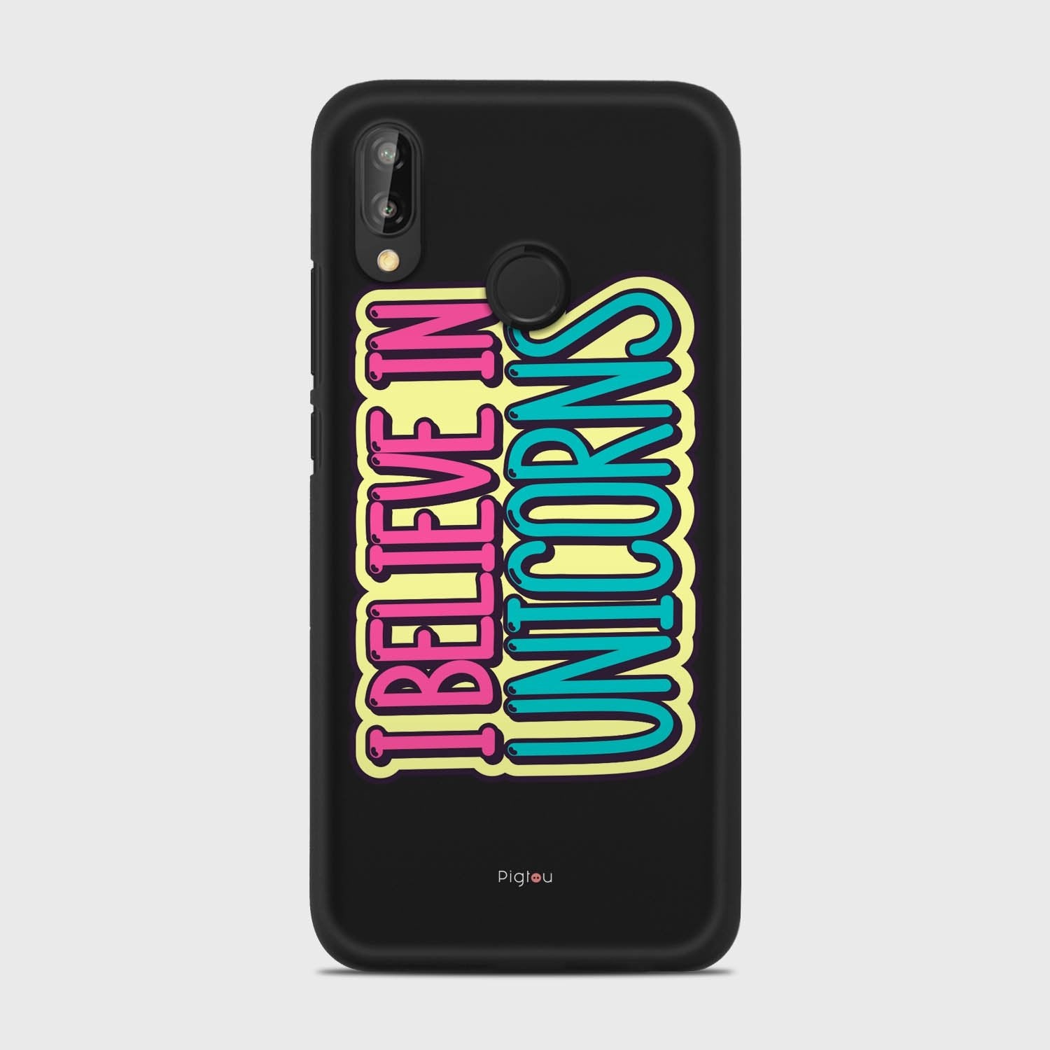 I BELIEVE IN UNICORNS Huawei P20 Lite case - thin fit matte black (D123)