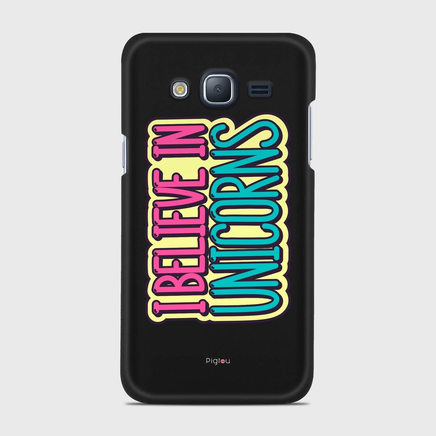 I BELIEVE IN UNICORNS Samsung Galaxy J3 (2016) case - thin fit matte black (D123)