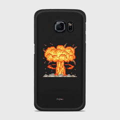 ATOMIC BOMB Samsung Galaxy S6 Edge case - thin fit matte black (D124)