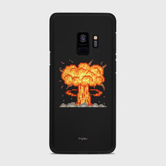 ATOMIC BOMB Samsung Galaxy S9 case - thin fit matte black (D124)