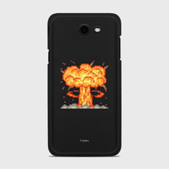 ATOMIC BOMB Samsung Galaxy J7 (2017) Verizon case - thin fit matte black (D124)
