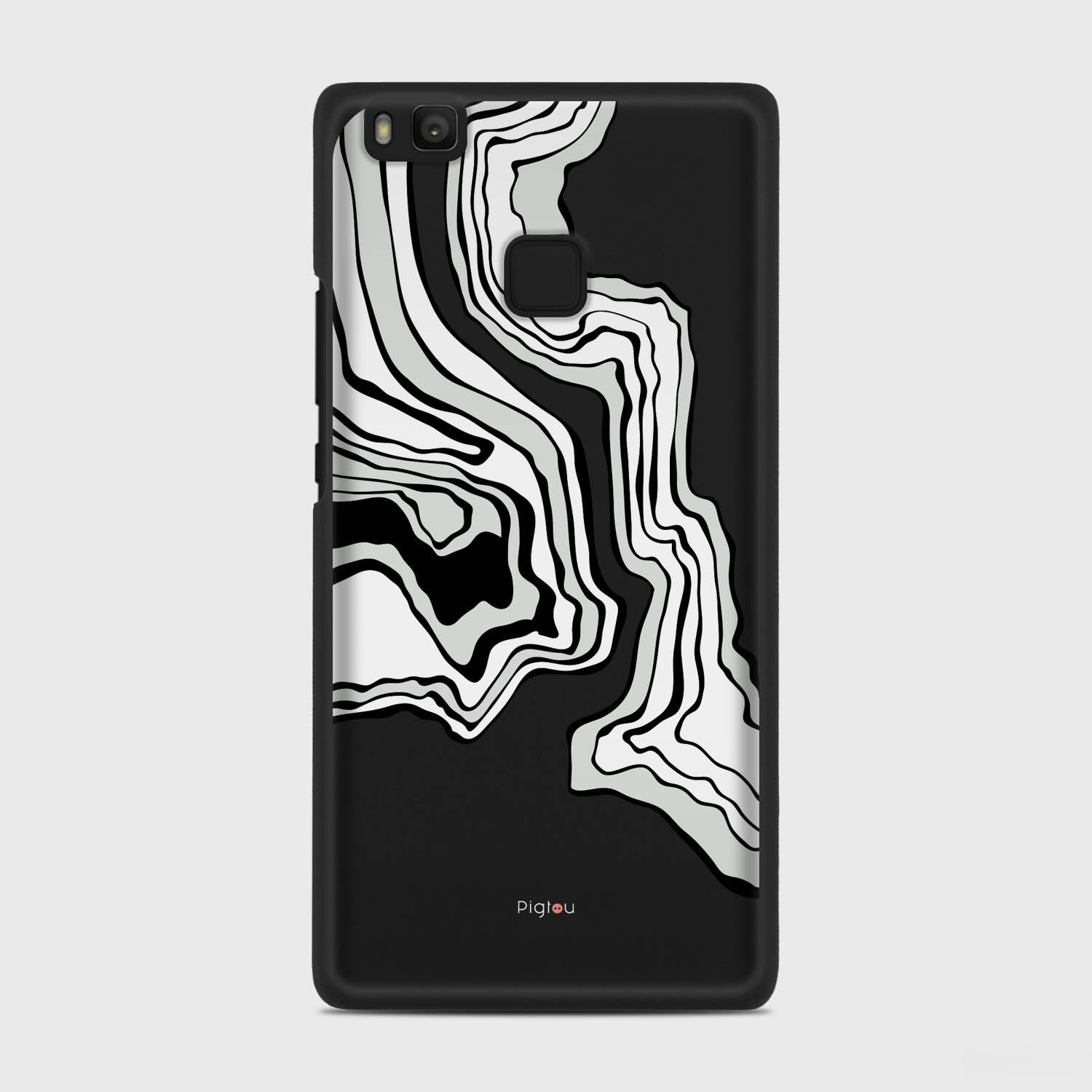 ABSTRACT Huawei P9 Lite case - thin fit matte black (D125)