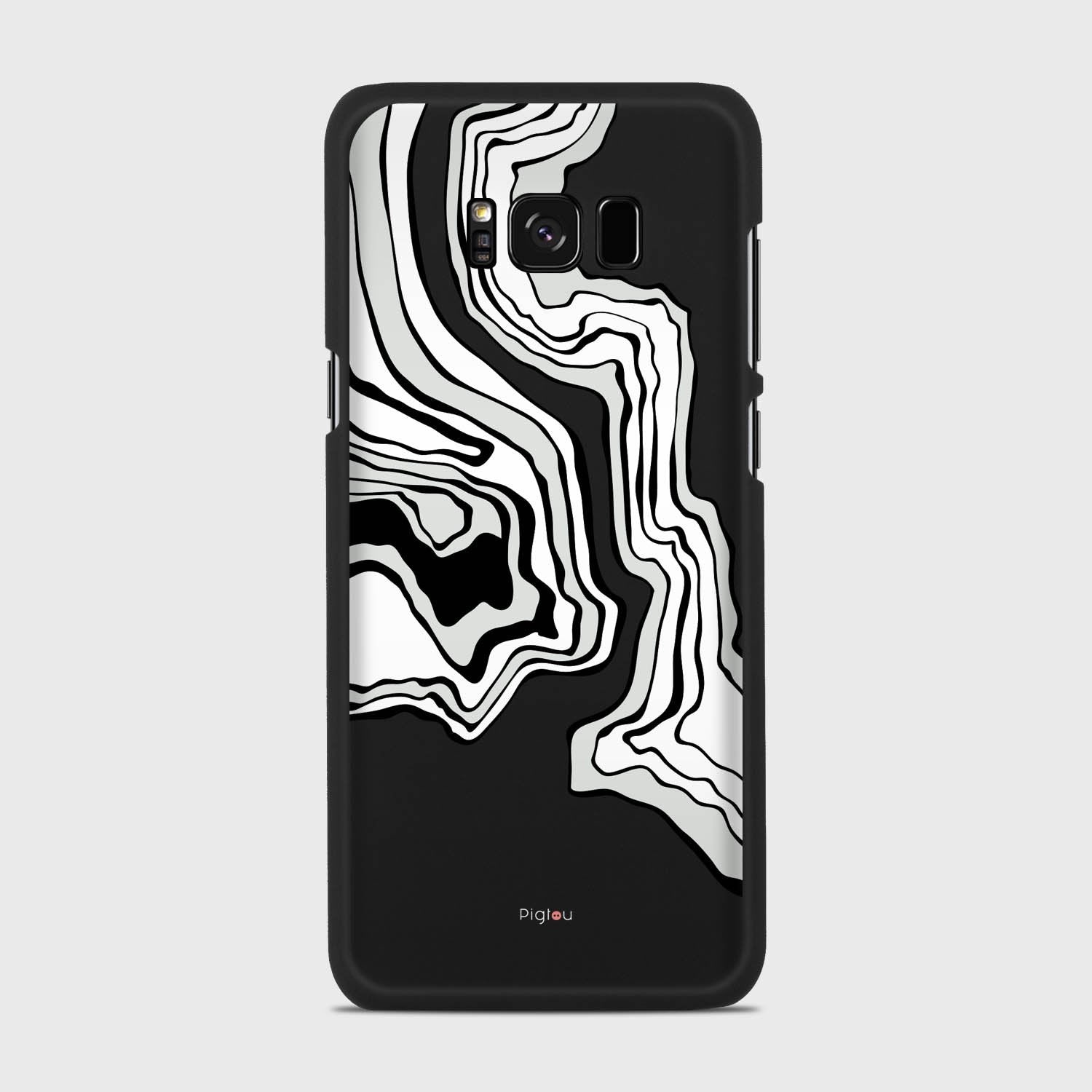ABSTRACT Samsung Galaxy S8 Plus case - thin fit matte black (D125)
