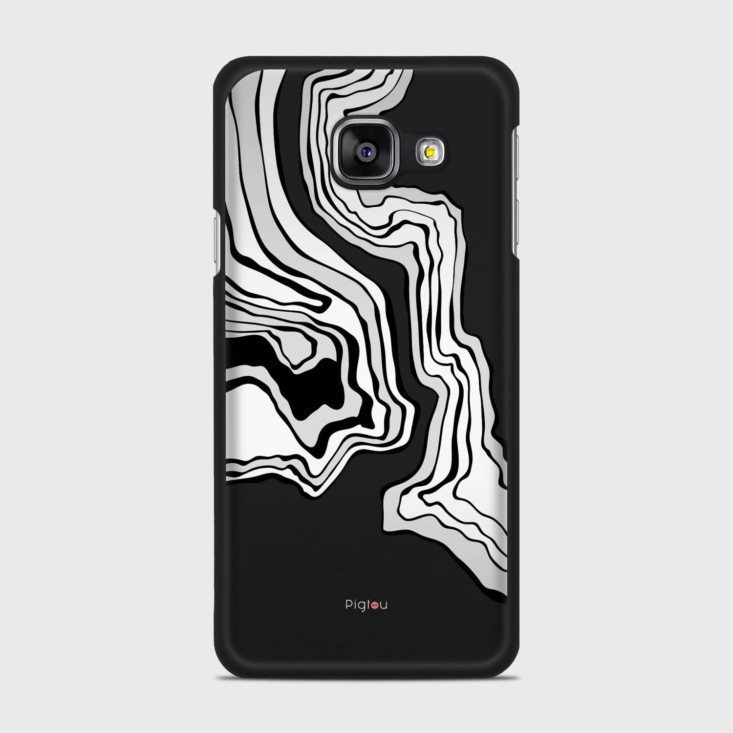ABSTRACT Samsung Galaxy A3 (2016) case - thin fit matte black (D125)