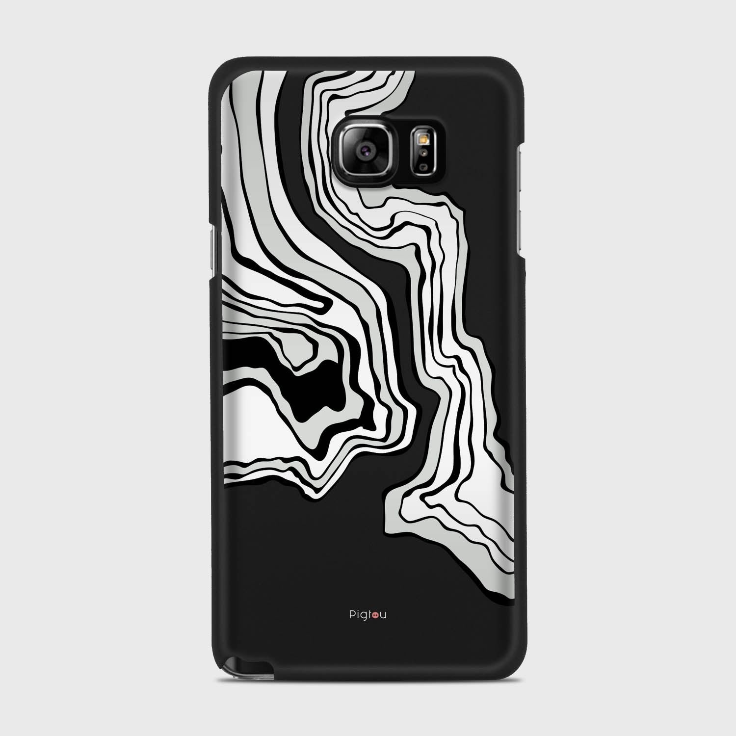 ABSTRACT Samsung Galaxy Note 5 case - thin fit matte black (D125)