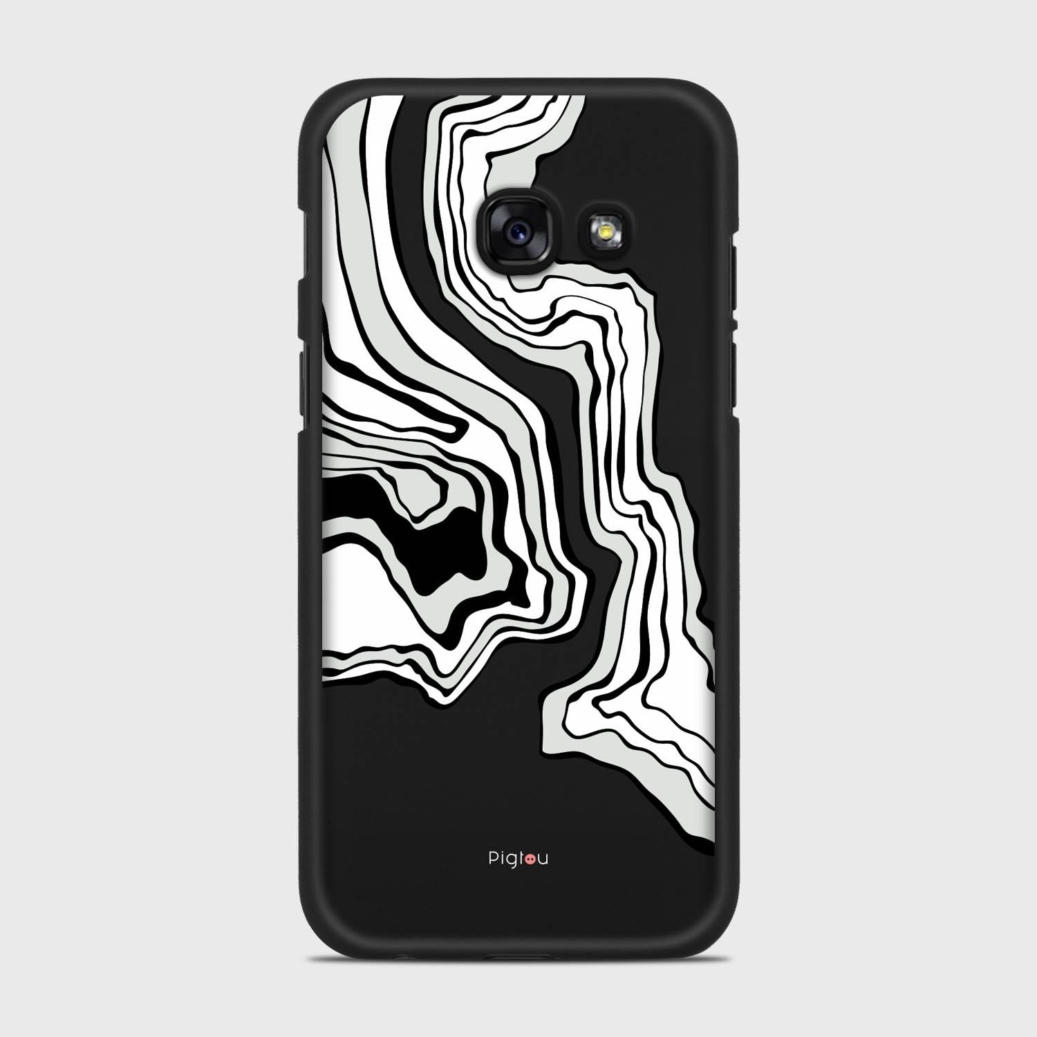 ABSTRACT Samsung Galaxy A3 (2017) case - thin fit matte black (D125)