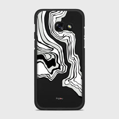 ABSTRACT Samsung Galaxy A3 (2017) case - thin fit matte black (D125)