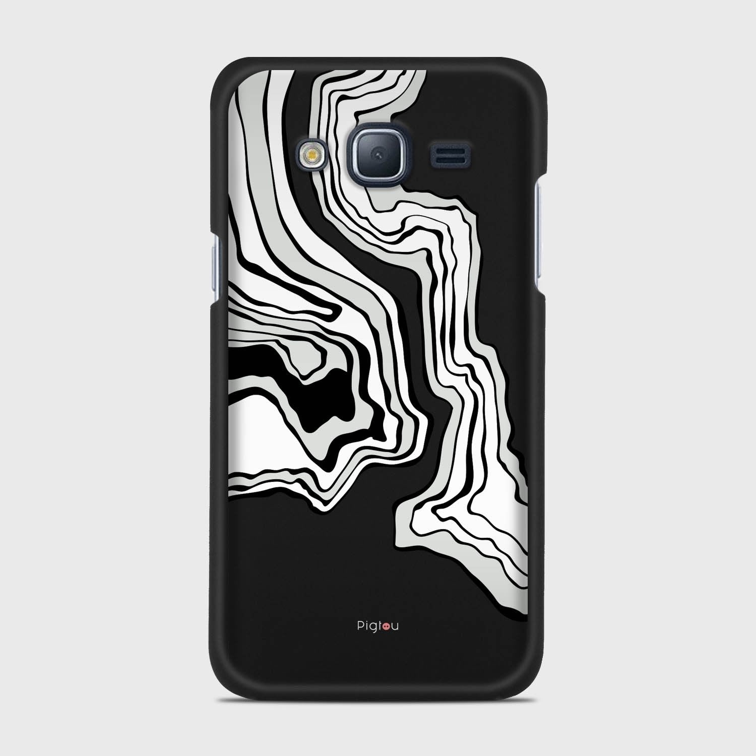 ABSTRACT Samsung Galaxy J3 (2016) case - thin fit matte black (D125)