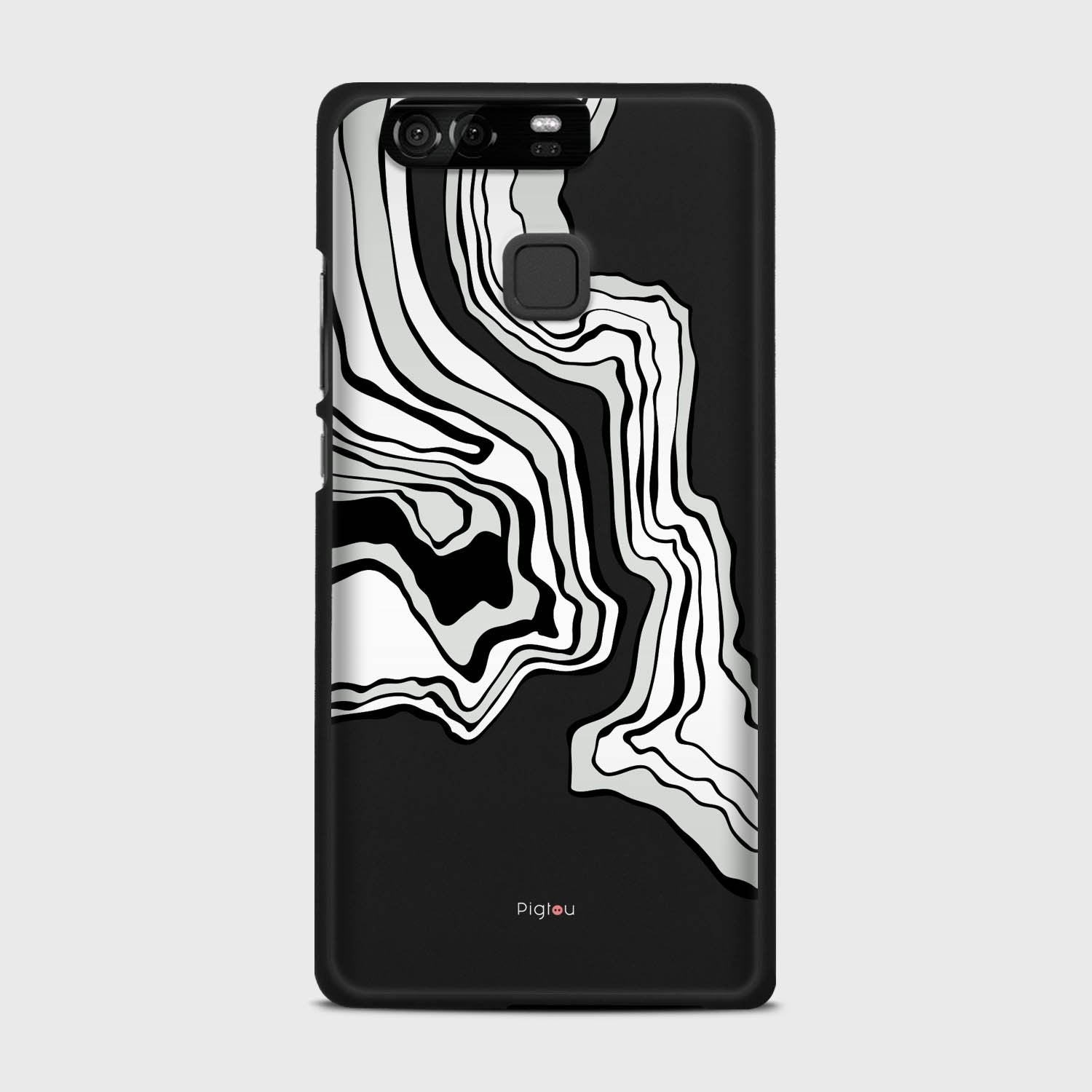 ABSTRACT Huawei P9 case - thin fit matte black (D125)