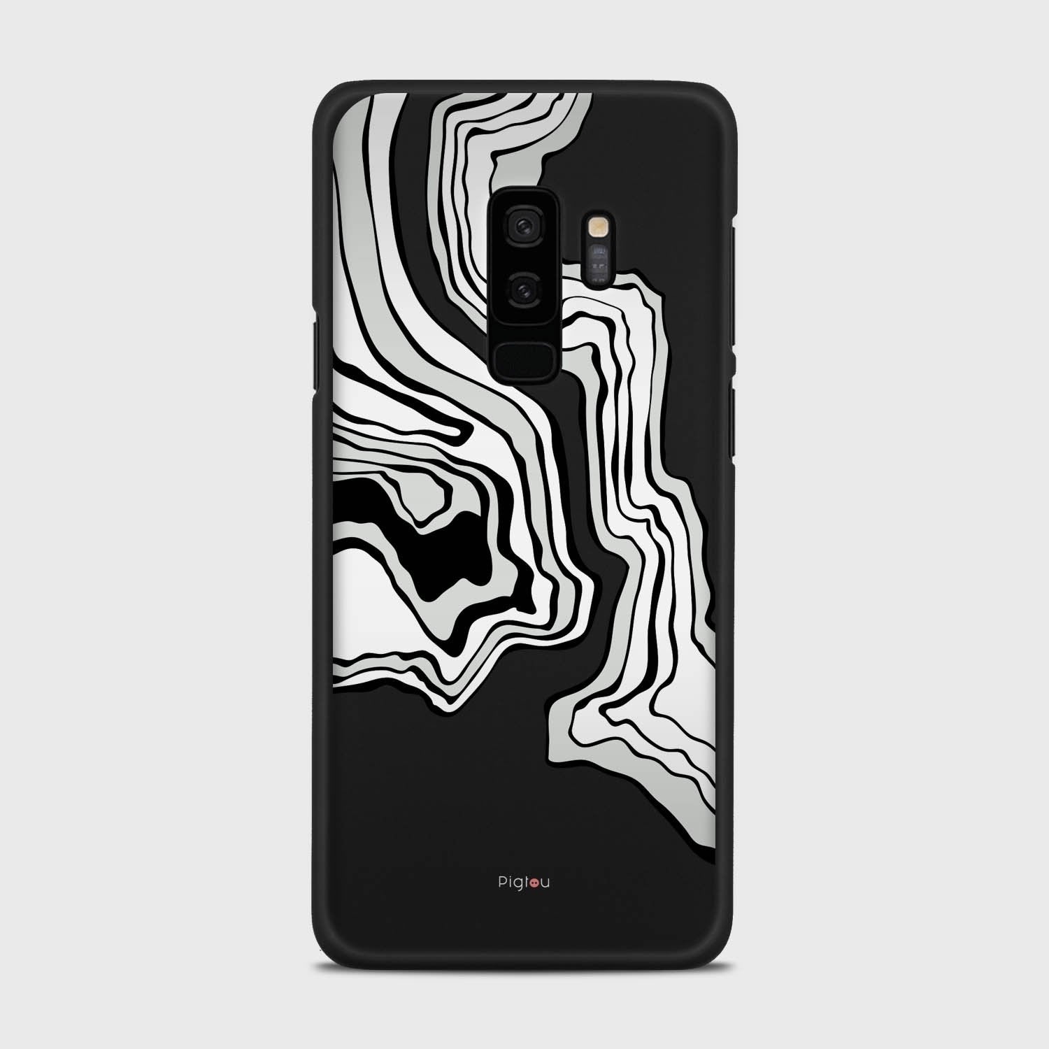 ABSTRACT Samsung Galaxy S9 Plus case - thin fit matte black (D125)