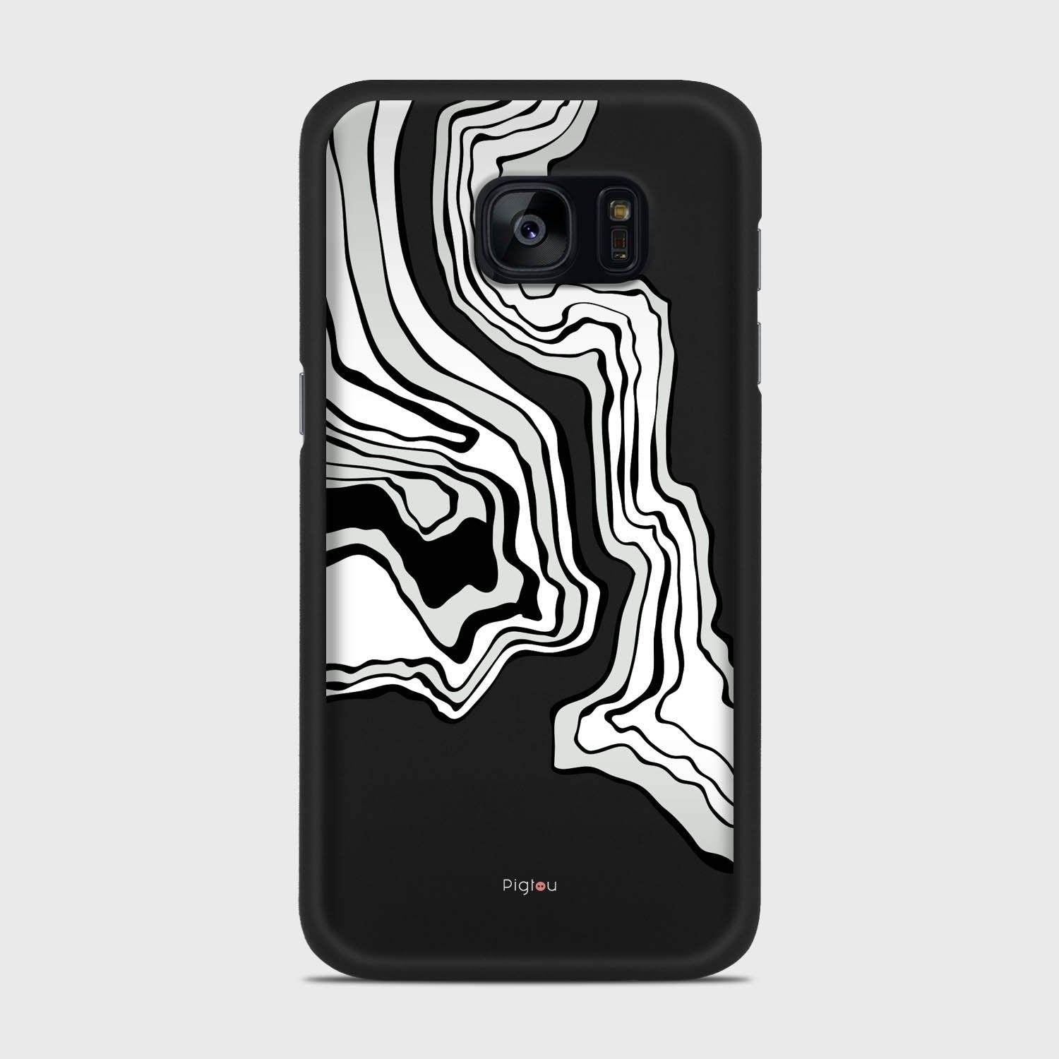 ABSTRACT Samsung Galaxy S7 Edge case - thin fit matte black (D125)