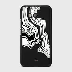 ABSTRACT HTC U11 case - thin fit matte black (D125)