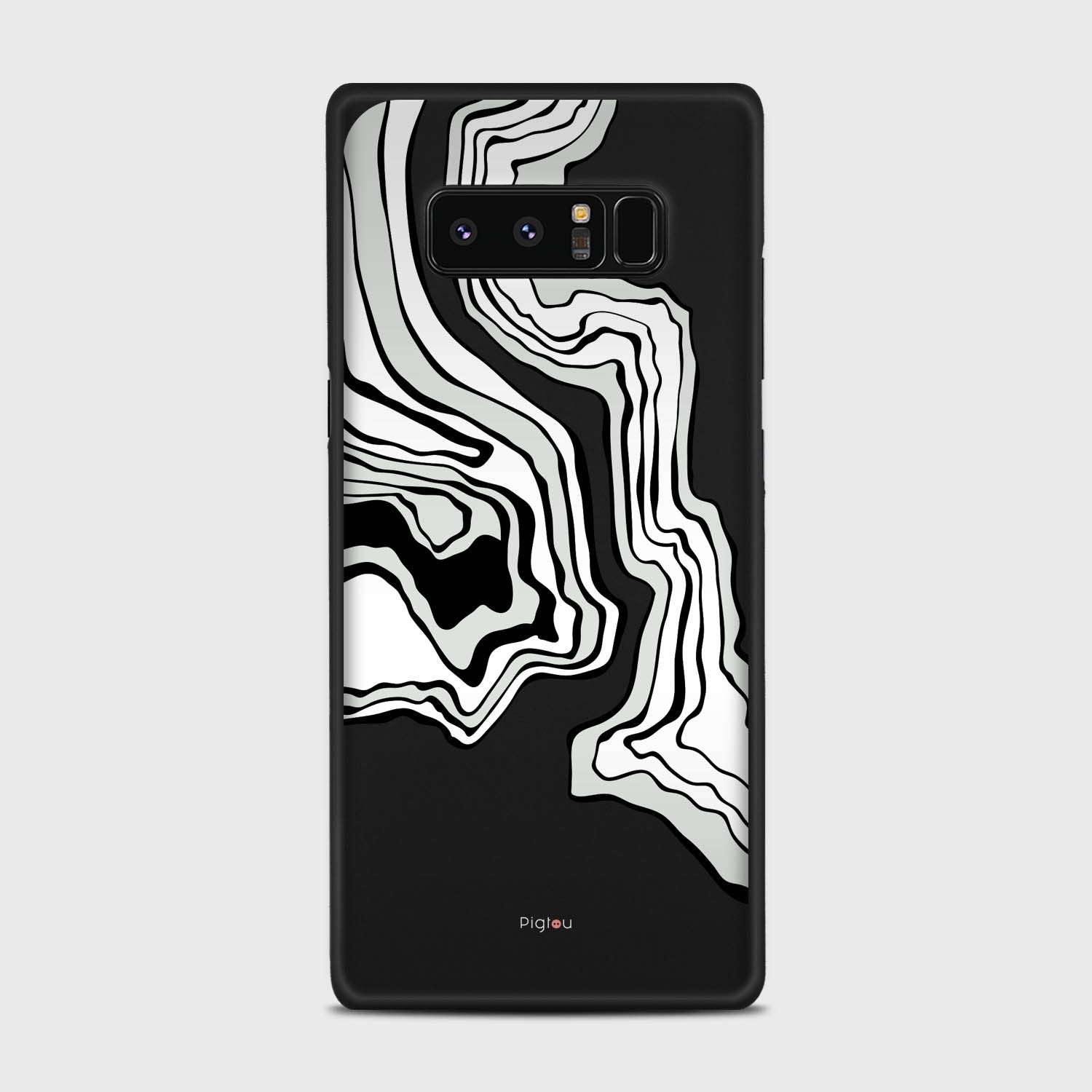 ABSTRACT Samsung Galaxy Note 8 case - thin fit matte black (D125)