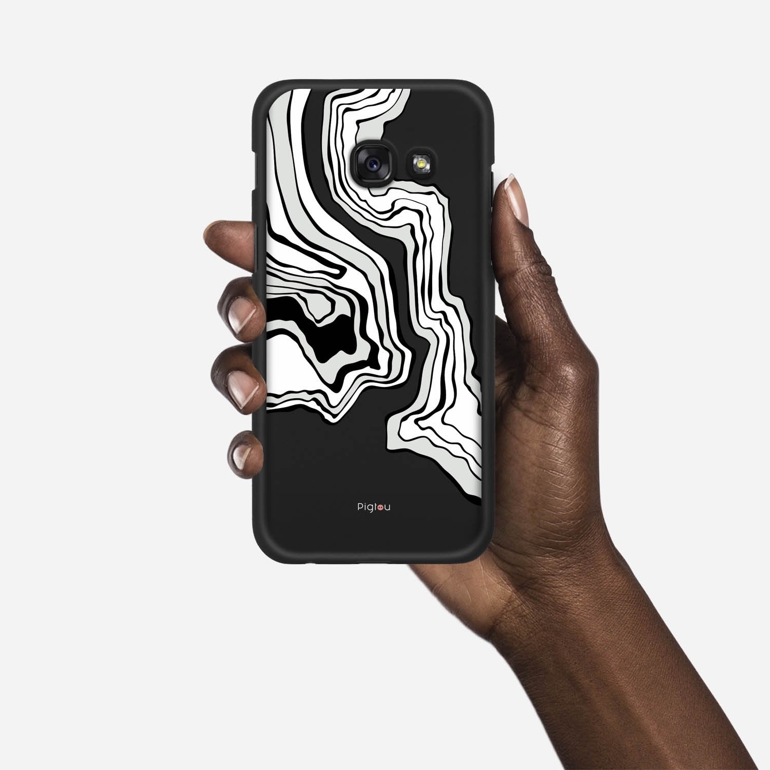 ABSTRACT Samsung Galaxy A3 (2017) case - thin fit matte black (D125)